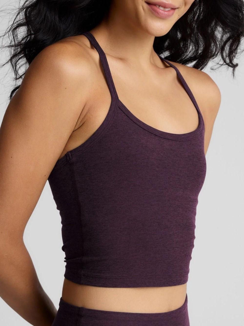Beyond Yoga Purple Spacedye Slim Tank Top L